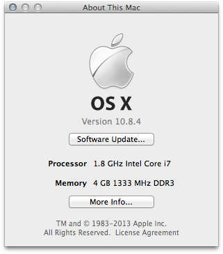 my OS X
